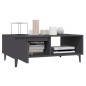 vidaXL Couchtisch Grau 90x60x35 cm Holzwerkstoff vidaXL Couchtisch Grau 90x60x35 cm Holzwerkstoff