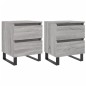 vidaXL Nachttische 2 Stk. Grau Sonoma 40x35x50 cm Holzwerkstoff vidaXL Nachttische 2 Stk. Grau Sonoma 40x35x50 cm Holzwerkstoff