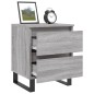 vidaXL Nachttische 2 Stk. Grau Sonoma 40x35x50 cm Holzwerkstoff vidaXL Nachttische 2 Stk. Grau Sonoma 40x35x50 cm Holzwerkstoff