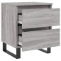 vidaXL Nachttische 2 Stk. Grau Sonoma 40x35x50 cm Holzwerkstoff vidaXL Nachttische 2 Stk. Grau Sonoma 40x35x50 cm Holzwerkstoff