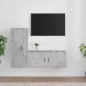 vidaXL 2-tlg. TV-Schrank-Set Betongrau Holzwerkstoff vidaXL 2-tlg. TV-Schrank-Set Betongrau Holzwerkstoff