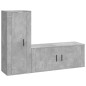 vidaXL 2-tlg. TV-Schrank-Set Betongrau Holzwerkstoff vidaXL 2-tlg. TV-Schrank-Set Betongrau Holzwerkstoff