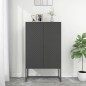 vidaXL Highboard Anthrazit 80x35x135 cm Stahl vidaXL Highboard Anthrazit 80x35x135 cm Stahl
