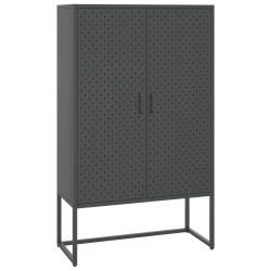 vidaXL Highboard Anthrazit 80x35x135 cm Stahl