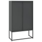 vidaXL Highboard Anthrazit 80x35x135 cm Stahl vidaXL Highboard Anthrazit 80x35x135 cm Stahl