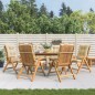 vidaXL Gartenstühle mit Kissen 6 Stk. Massivholz Teak vidaXL Gartenstühle mit Kissen 6 Stk. Massivholz Teak