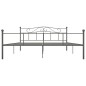 vidaXL Bettgestell Grau Metall 180×200 cm vidaXL Bettgestell Grau Metall 180×200 cm