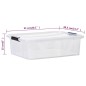 vidaXL Aufbewahrungsboxen mit Deckeln 2 Stk. Transparent 21 L vidaXL Aufbewahrungsboxen mit Deckeln 2 Stk. Transparent 21 L