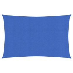 vidaXL Sonnensegel 160 g/m² Blau 2x5 m HDPE