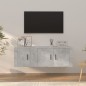 vidaXL 2-tlg. TV-Schrank-Set Betongrau Holzwerkstoff vidaXL 2-tlg. TV-Schrank-Set Betongrau Holzwerkstoff