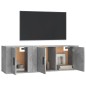 vidaXL 2-tlg. TV-Schrank-Set Betongrau Holzwerkstoff vidaXL 2-tlg. TV-Schrank-Set Betongrau Holzwerkstoff