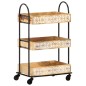 vidaXL Küchenwagen 3-stufig 46x30x76 cm Mango Massivholz vidaXL Küchenwagen 3-stufig 46x30x76 cm Mango Massivholz