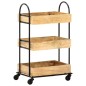 vidaXL Küchenwagen 3-stufig 46x30x76 cm Mango Massivholz vidaXL Küchenwagen 3-stufig 46x30x76 cm Mango Massivholz