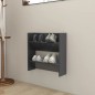vidaXL Wand-Schuhschrank Grau 60x18x60 cm Holzwerkstoff vidaXL Wand-Schuhschrank Grau 60x18x60 cm Holzwerkstoff