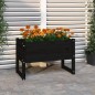 vidaXL Pflanzkübel Schwarz 78x40x52 cm Massivholz Kiefer vidaXL Pflanzkübel Schwarz 78x40x52 cm Massivholz Kiefer