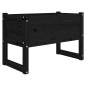 vidaXL Pflanzkübel Schwarz 78x40x52 cm Massivholz Kiefer vidaXL Pflanzkübel Schwarz 78x40x52 cm Massivholz Kiefer