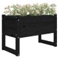 vidaXL Pflanzkübel Schwarz 78x40x52 cm Massivholz Kiefer vidaXL Pflanzkübel Schwarz 78x40x52 cm Massivholz Kiefer
