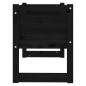 vidaXL Pflanzkübel Schwarz 78x40x52 cm Massivholz Kiefer vidaXL Pflanzkübel Schwarz 78x40x52 cm Massivholz Kiefer