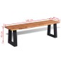 vidaXL Sitzbank Akazienholz Massiv 145 cm vidaXL Sitzbank Akazienholz Massiv 145 cm