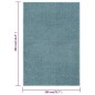 vidaXL Teppich Kurzflor 200x290 cm Blau vidaXL Teppich Kurzflor 200x290 cm Blau