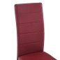 Freischwinger 2 Stk. Rot Kunstleder