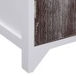 vidaXL Badezimmerschrank Weiß und Braun 46x24x116 cm Paulownia Holz vidaXL Badezimmerschrank Weiß und Braun 46x24x116 cm Paulownia Holz
