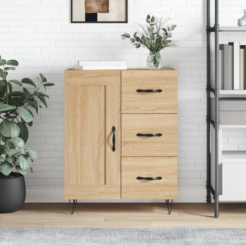 vidaXL Sideboard Sonoma-Eiche 69,5x34x90 cm Holzwerkstoff vidaXL Sideboard Sonoma-Eiche 69,5x34x90 cm Holzwerkstoff
