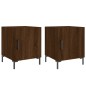 vidaXL Nachttische 2 Stk. Braun Eichen-Optik 40x40x50 cm Holzwerkstoff vidaXL Nachttische 2 Stk. Braun Eichen-Optik 40x40x50 cm Holzwerkstoff