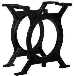 vidaXL Couchtisch-Beine 2 Stk. O-Gestell Gusseisen
