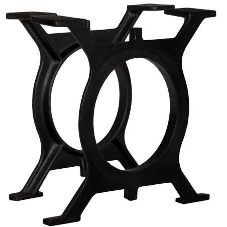 vidaXL Couchtisch-Beine 2 Stk. O-Gestell Gusseisen