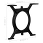 vidaXL Couchtisch-Beine 2 Stk. O-Gestell Gusseisen vidaXL Couchtisch-Beine 2 Stk. O-Gestell Gusseisen