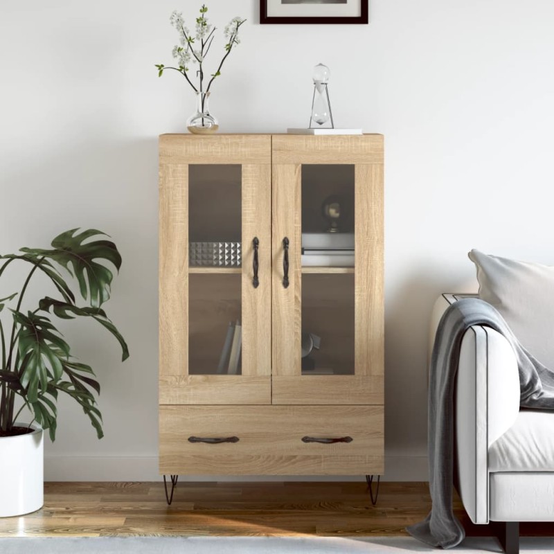vidaXL Highboard Sonoma-Eiche 69,5x31x115 cm Holzwerkstoff vidaXL Highboard Sonoma-Eiche 69,5x31x115 cm Holzwerkstoff