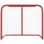vidaXL Hockey-Tor Rot und Weiß 183x71x122 cm Polyester vidaXL Hockey-Tor Rot und Weiß 183x71x122 cm Polyester