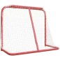 vidaXL Hockey-Tor Rot und Weiß 183x71x122 cm Polyester vidaXL Hockey-Tor Rot und Weiß 183x71x122 cm Polyester
