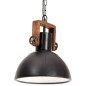 vidaXL Hängelampe Industriestil 25 W Schwarz Rund 30 cm E27 vidaXL Hängelampe Industriestil 25 W Schwarz Rund 30 cm E27