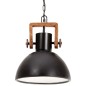 vidaXL Hängelampe Industriestil 25 W Schwarz Rund 30 cm E27 vidaXL Hängelampe Industriestil 25 W Schwarz Rund 30 cm E27