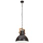 vidaXL Hängelampe Industriestil 25 W Schwarz Rund 30 cm E27 vidaXL Hängelampe Industriestil 25 W Schwarz Rund 30 cm E27