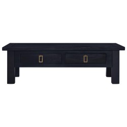 vidaXL Couchtisch Hellschwarzer Kaffee 100x50x30cm Mahagoni-Holz 