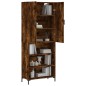 Highboard Räuchereiche 69,5x34x180 cm Holzwerkstoff Highboard Räuchereiche 69,5x34x180 cm Holzwerkstoff