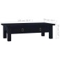 vidaXL Couchtisch Hellschwarzer Kaffee 100x50x30cm Mahagoni-Holz vidaXL Couchtisch Hellschwarzer Kaffee 100x50x30cm Mahagoni-Holz