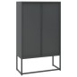 vidaXL Highboard Anthrazit 80x35x135 cm Stahl vidaXL Highboard Anthrazit 80x35x135 cm Stahl