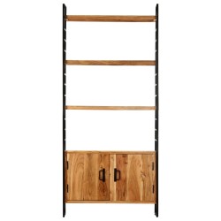vidaXL Bücherregal 4 Ebenen 80x30x180 cm Massivholz Akazie