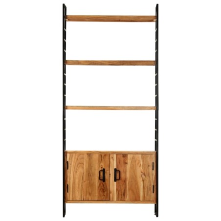 vidaXL Bücherregal 4 Ebenen 80x30x180 cm Massivholz Akazie