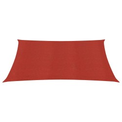vidaXL Sonnensegel 160 g/m² Rot 3,6x3,6 m HDPE