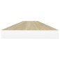 vidaXL Schweberegale 4 Stk. Eiche und Weiß 90x23,5x3,8 cm MDF vidaXL Schweberegale 4 Stk. Eiche und Weiß 90x23,5x3,8 cm MDF