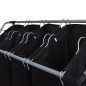 vidaXL Wäschekörbe mit Taschen 2 Stück Schwarz und Grau vidaXL Wäschekörbe mit Taschen 2 Stück Schwarz und Grau
