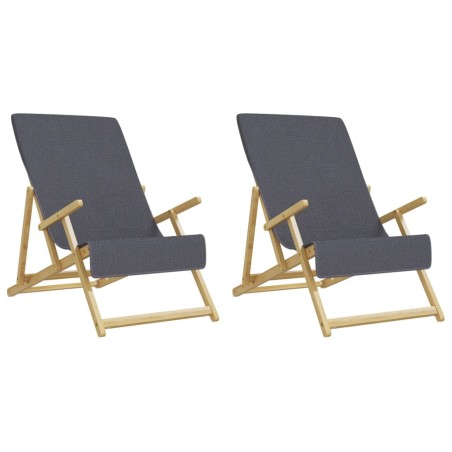 vidaXL Strandtücher 2 Stk. Anthrazit 60x135 cm Stoff 400 GSM