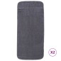 vidaXL Strandtücher 2 Stk. Anthrazit 60x135 cm Stoff 400 GSM vidaXL Strandtücher 2 Stk. Anthrazit 60x135 cm Stoff 400 GSM