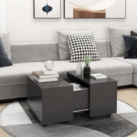 vidaXL Couchtisch Grau 60x60x38 cm Holzwerkstoff