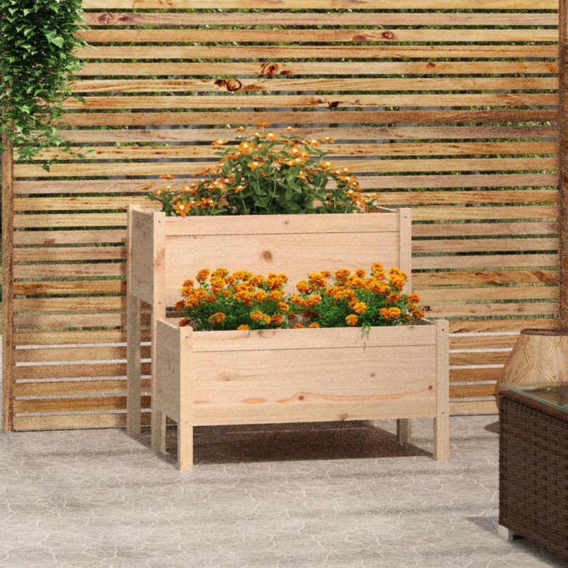 vidaXL Pflanzkübel 84,5x84x75 cm Massivholz Kiefer vidaXL Pflanzkübel 84,5x84x75 cm Massivholz Kiefer